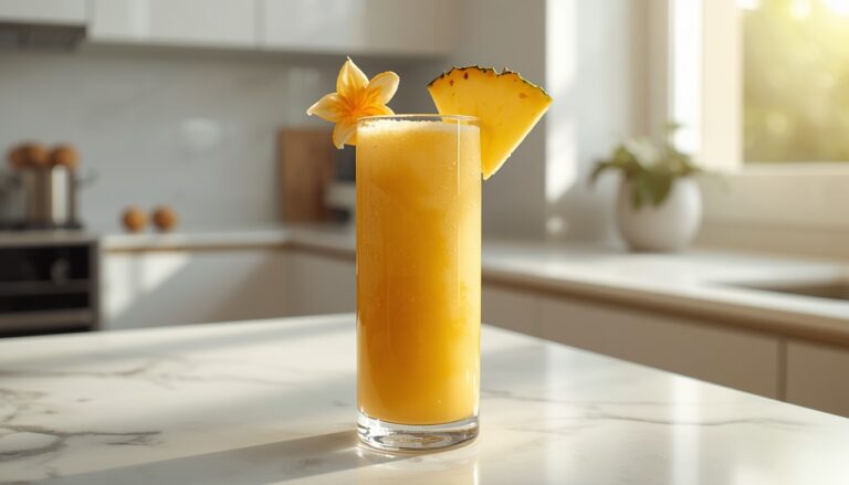 Pineapple Mango Smoothie for Weight Loss (Under 300 Calories & Healthy) 
