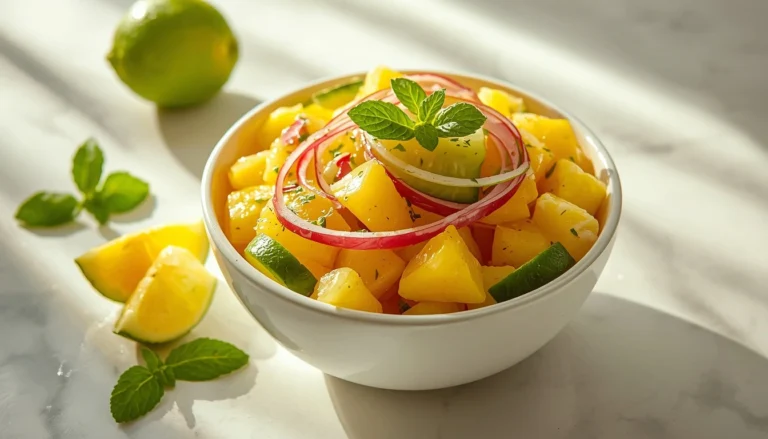 Pineapple Cucumber Salad Recipe for Weight Loss (Only 120 Calories)