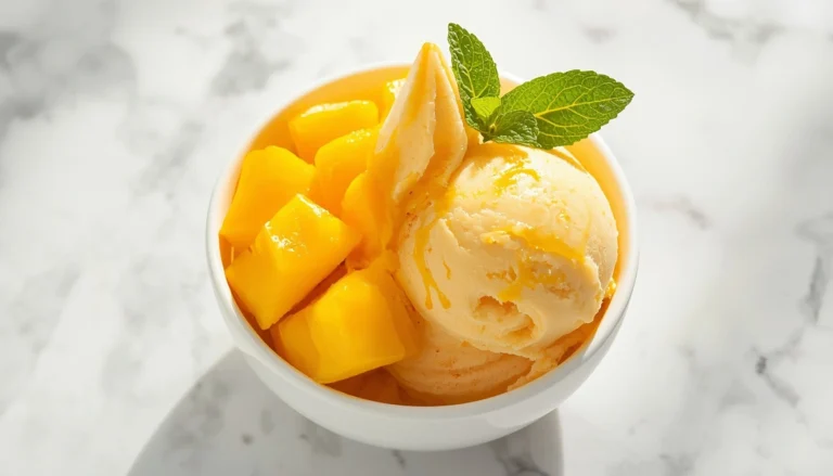 Mango Ice Cream Recipe | Homemade Creamy Summer Dessert