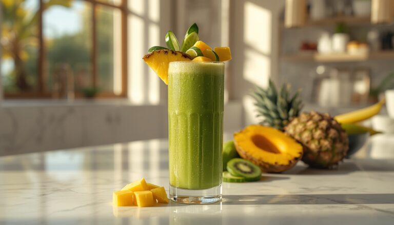 Fresh Tropical Detox Punch Recipe (Only 90 Calories & Perfect for Summer) 