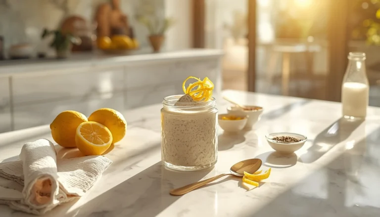Lemon Chia Pudding Recipe for Weight Loss (Low Calorie & High Fiber)